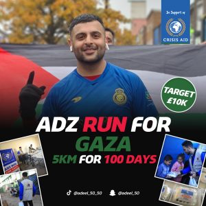 Adz run for gaza 5km for 100 days 1 - Crisis Aid